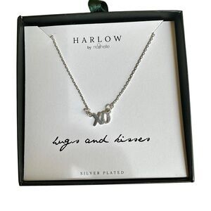 Harlow by Nashelle "XO" Silver Plated Necklace – New in Box